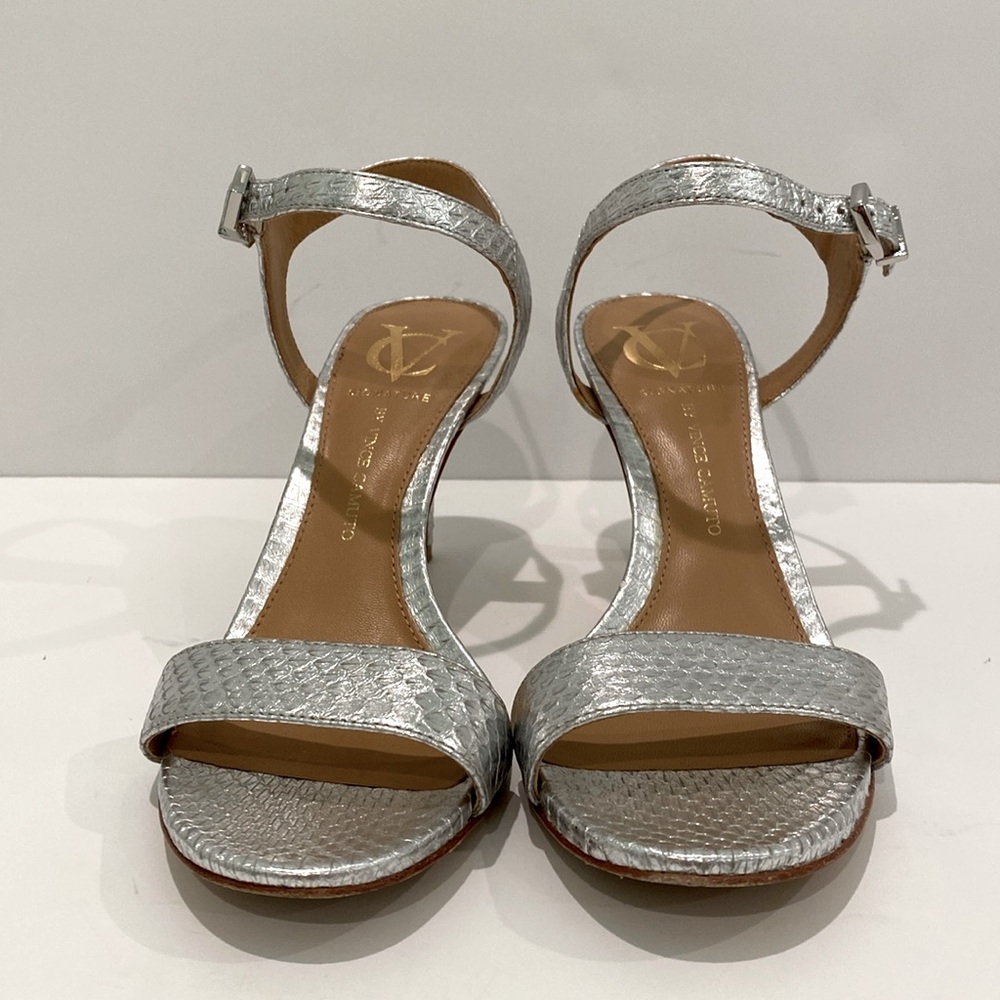 Vince Camuto Signature VI-NOAH Silver Streak Specchio Snake SZ 7.5 M